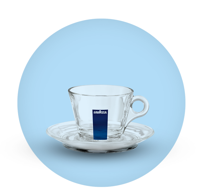 Soucoupe pour le Cappuccino de la Glass Collection